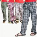 Pack Of 5 - Multicolor Checkered Cotton Pajamas For Men - Ultimate Comfort and Variety, Checkered Pajamas Comfortable wear. 