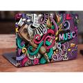 Music art creative doodles abstract Laptop Skin Vinyl Sticker Decal, 12 13 13.3 14 15 15.4 15.6 inch Laptop Skin Sticker Cover Art Decal Protector Fits All Laptops. 