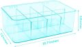 Fast Forward Stackable Tea Bag Organizer with Clear Lid - Ideal for Countertops, Kitchen Cabinets, and Pantry - Versatile Tea Bag Holder for Sweeteners and More (Clear). 
