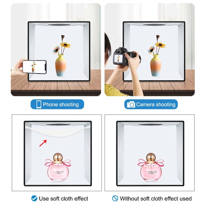 PULUZ%20Photo%20Studio%20Product%20Photography%20Box%20White%20&%20Warm%20Light%20Box%20Lighting%20Studio%20Shooting%20Tent%20Box%20Kit%20with%2012%20Colors%20Backdrops%2040cm%20x%2040cm%20x%2040cm%20(40cm/15.7"Inches)%20-%20Image%206