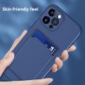Samsung S24 Ultra Casing For Samsung Galaxy S24 S23 Plus Ultra A05 A05s A15 A25 A35 A55 Liquid Silicone Candy Color ID Credit Card Slot Anti-fall Phone Case Protective Back Cover. 