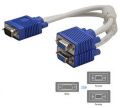 VGA Splitter Cable Y Splitter VGA Cable Male to Female, 15Pin VGA 1 Male to Dual 2 VGA Female Monitor Y Adapter Splitter Video Cable, VGA Splitter Cable 1 Computer to Dual 2 Monitor Adapter Y Splitter VGA Cable Male to Female. 