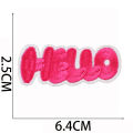 Pink Series Patches for Clothing Cheetah Mixed Embroidery Cloth Sticking Cartoon Smiling Face Love Patch Sticking Motifs. 