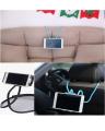 Lazy Bendable Flexible Hang Neck Phone Holder 360 Degree Rotation Mobile Stand - Purple. 