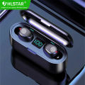 HLstar® F9 Air buds TWS Bluetooth 5.0 Earphone Wireless Headphone Hifi Stereo Handsfree Min Headset Sport Earbuds Microphone With Charging Box For Smart Phone. 