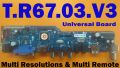 Original T.R67.03.V3 Universal LCD LED TV Mother Board With Remote For All Lcd’s. 