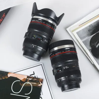 Camera Lens Travel Thermos Mug