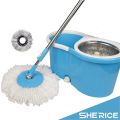 360 Degree Heavy Quality Spin Mop With Double Bucket Dry Heavy Duty. 