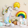 BIG UNICORN FOIL BALLOONS l BIRTHDAY PARTY DECORATIONS. 