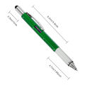 Stylus Pen, 7-in-1 Multi-Tool Pen Touchscreen Stylus, Ballpoint Pen, Ruler, Level, Phillips Screwdriver and Flathead. 