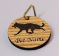ID Name plate - Circle Shape Dog Pet Id Tag. 