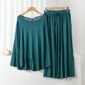 Nightwear Loose Sleeves T Shirt with Palazzo Trouser Suit for Women and Girls. 