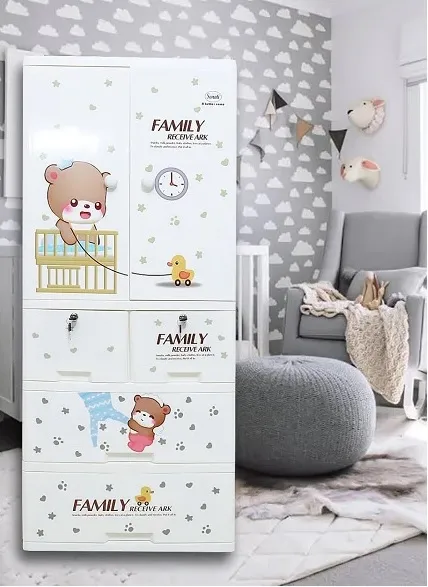Wardrobe%20Multipurpose%20Staorage%20drawer%20-%20Toy%20Almari%20Hanging%20Portion%20Cupboard%20Decorative%20Style%20-%20Almari%20Cabinet%20Portable%20%20With%206%20Drawer%20-%20Image%203