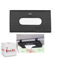 Car Sun Visor Leather Hanging Tissue Box Toyota - Black. 