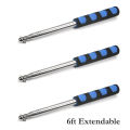 Telescopic Teachers Pointer, Teaching Pointer Stick for Classroom, Metal Hand Retractable Pointer Extended Length 72 inch, Handheld Presenter Whiteboard Pointer. 