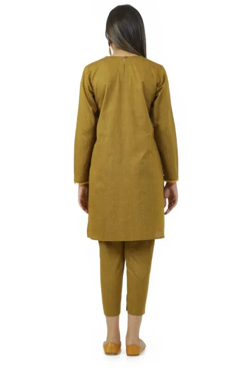 EGO%20Winter%20Collection%202019%20%20Rusted%20Frayed%202Pc%20%20Rust%20Weft%202%20tone%20Kurti%20For%20Women%20-%20Image%206