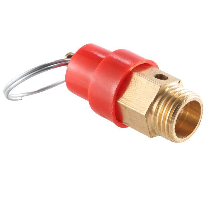 Pressure relief valve 1/4 Zoll PT air compression valve red + gold
