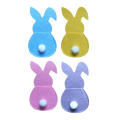 4pcs/Set Easter Bunny Cutlery Holder Handmade Festive Easter-Themed Bunny Cutlery Holder Home Decor Felt Easter Cutlery Holder for Easter Parties Home Decoration Kitchen Accessories Dining Table. 