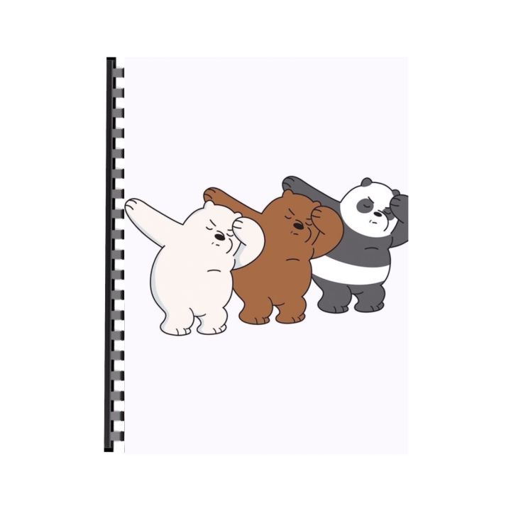 WE BARE BEARS NOTEBOOK A4 SIZE ARTICLE (2137) | Daraz.pk