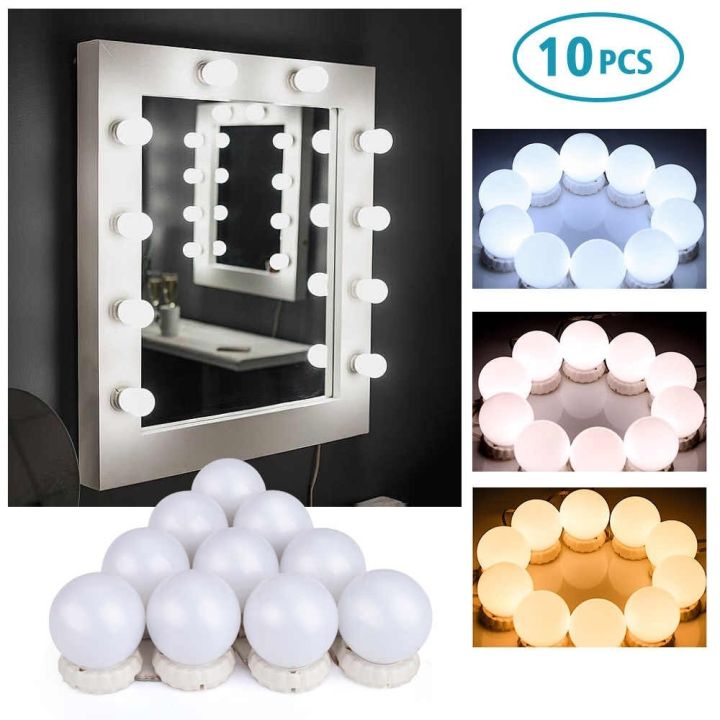 Dressing table lighting Vanity Mirror Light LED Bulbs for Makeup Mirror Stand (10 Bulbs)  ECartmax| Ecartmax