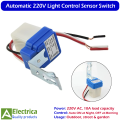 10A 220V Automatic Smart Light Control Switch | Sun Sensor for Outdoor, Street, Garden & Energy Saving Lights by Electrica. 