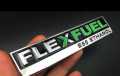 Metal Flex Fuel E85 Ethanol Car Rear Liftgate Emblem Badge Sticker Decal For Chevy Cadillac GM. 