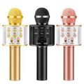 WS 858 Portable Wireless Bluetooth Karaoke Microphone Speaker - Rechargeable, High Sound, Multi-Function. 