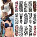Waterproof Unisex Temporary Tattoo Sticker Large Full Arm Body Art Tattoos Long Lasting Stickers. 