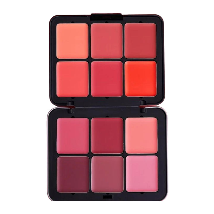Professional 12 Color Ultra HD Blush on Palette Kit Cream Blush for Lip cheeks and Eyes