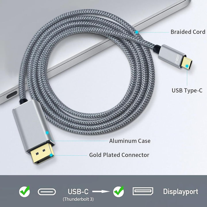 USB%20C%20Thunderbolt3%20To%204K%208K@60Hz%20DisplayPort%20Adapter%20Type-C%20To%20DP1.4%2032.4Gbps%20High%20Speed%20Cable%20for%20USB%203.1%20Phone%20Laptop%20Display%20-%20Image%205