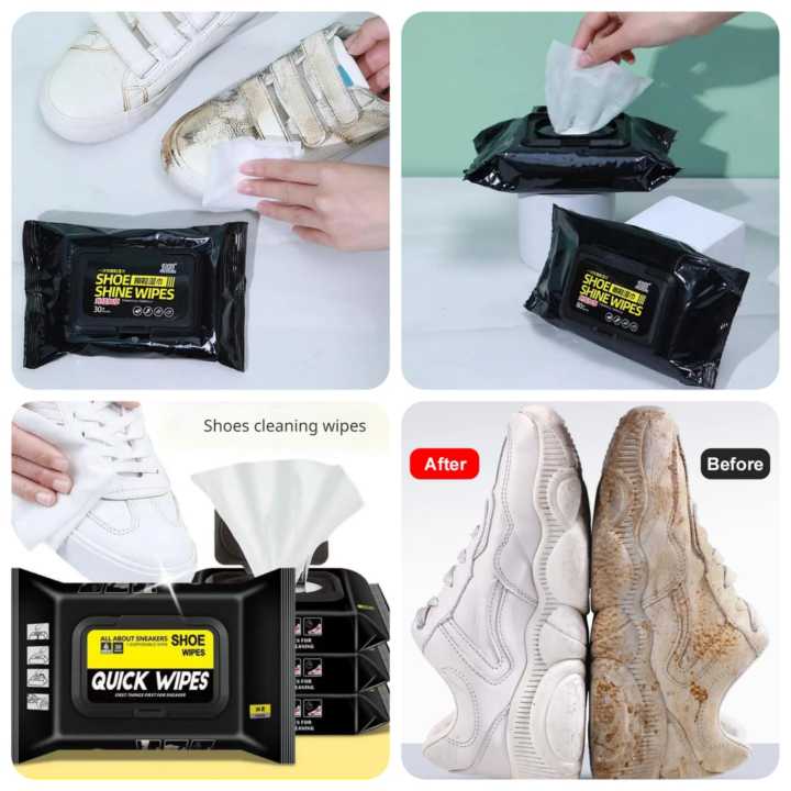 MS - 80 Pcs Pack Shoes Cleaning Wipes - 1 Set