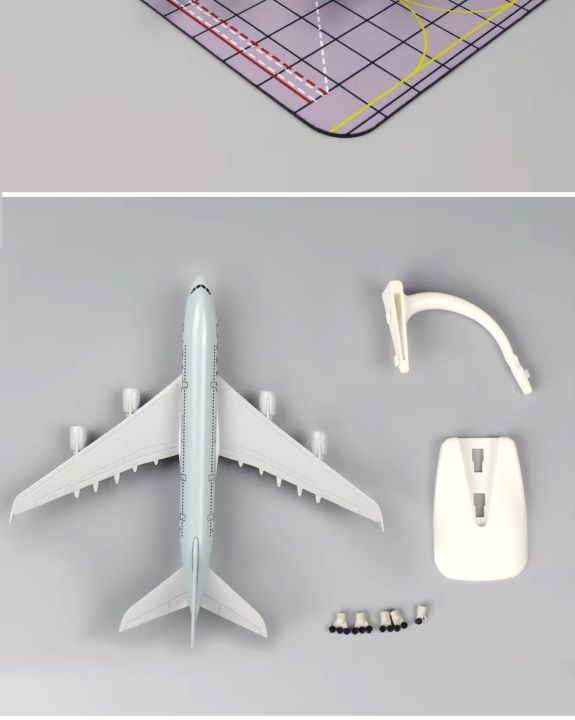 Qatar%20Airways%20A380%20Metal%2020%20cm%20Aircraft%20model%20scal%201:400%20%20with%20wheels%20and%20stand%20Airline%20Model%20for%20office%20diecost%20aircraft%20model%20%20decoration%20-%20Image%206