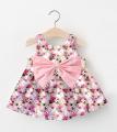 Summer dress frock design for baby girl sleeveless dress for baby girl Cotton dress for baby girl Frock. 