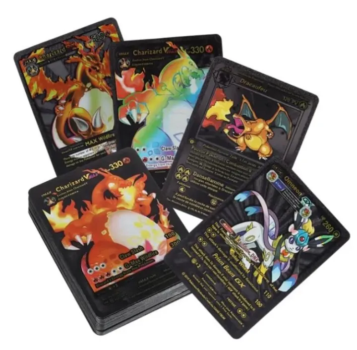 55%20Pcs%20Pok%C3%A9mon%20Black%20Foil%20Cards%20Anime%20Cartoon%20Pok%C3%A9mon%20English%20Version%20TCG%20Card%20-%2055%20Pcs%20Pok%C3%A9mon%20Cards%20Box%20For%20Fans%20Rare%20Collection%20Card%20Child%20Toys%20Gifts%20-%20Black%20Edition%20-%20Image%204