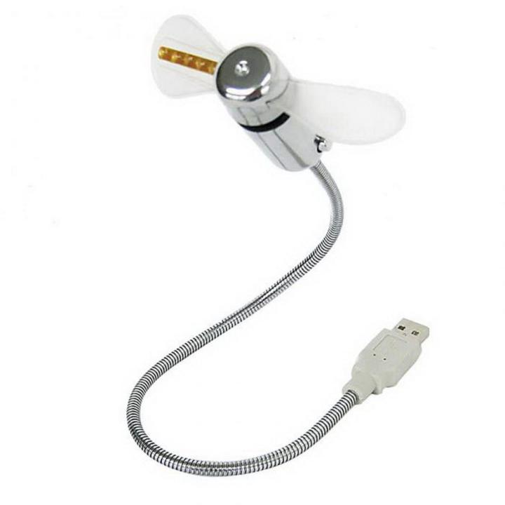 USB Gadget Mini Flexible LED Light USB Fan Time Clock Desktop Clock Cool Gadget Time Display