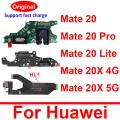 USB Charger Board Flex Cable For Huawei Mate 20 Lite 20 Pro 20X 4G 5G USB Charging Port Board Flex Ribbon Connector Replacement. 