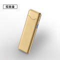 Creative windproof USB electronic fingerprint sensor touch charging double-sided point lighter wholesale 520 factory direct sale. 