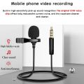 Tiktok mic lav  Clip-on Microphone Collar Wired Mic Tik Tok Making Videos Voice Recording. 