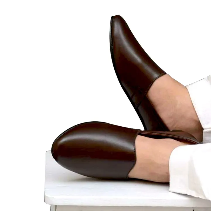 Men's%20Traditional%20High%20Quality%20Pumps%20%7C%20Arabic%20Khussa%20-%20Dark%20Brown%20-%20Image%203