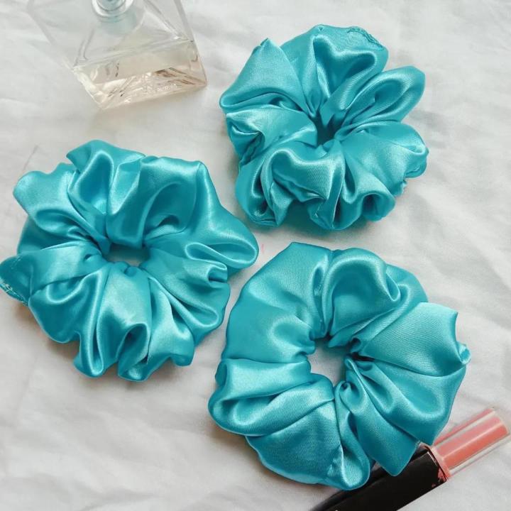 Scrunchies for girls high quality silk