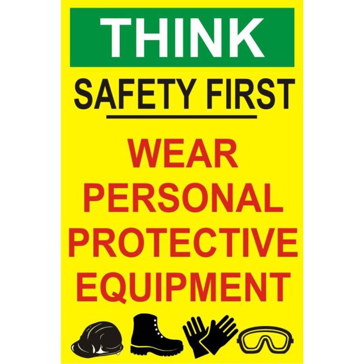 Personal Safety Industrial Caution Chart Poster Banner Industry Civil Work