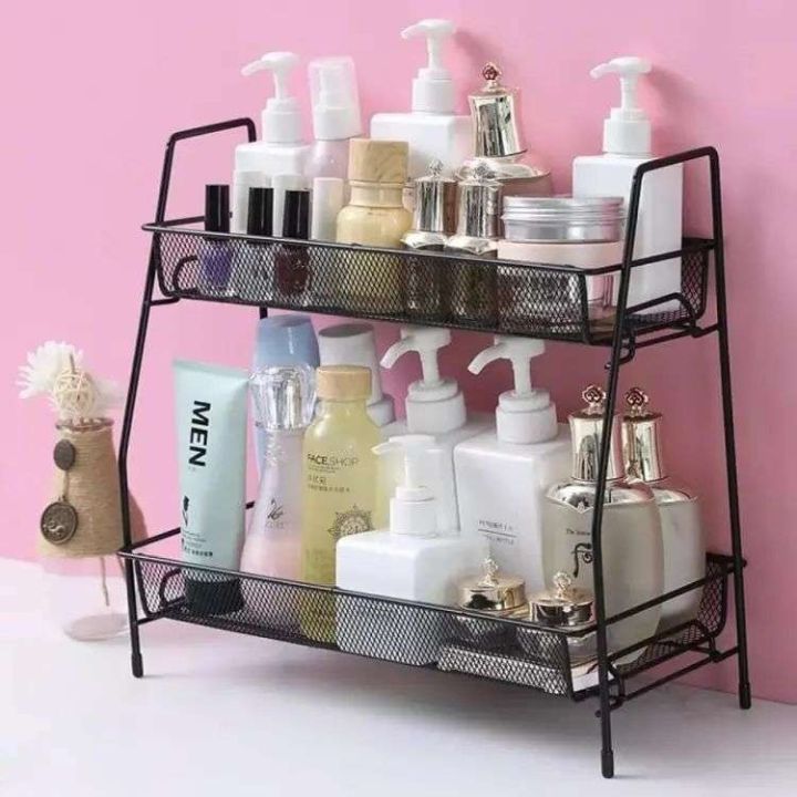 2 layer rack metal foldable kitchen spice racks / 2 tier kitchen ...