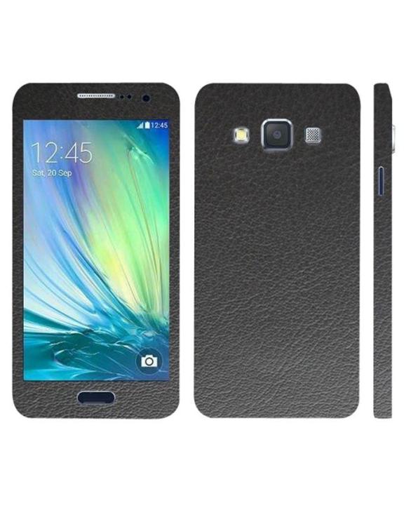 Samsung%20Galaxy%20A5%202015%20Black%20Common%20Leather%20Texture%20Mobile%20Skin%20-%20Image%203