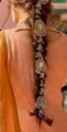 Hair paranda for hair style, hair Kundan parandan, 22inch long hair Kundan paranda, Metal Kundan paranda, mirror kundan paranda. 