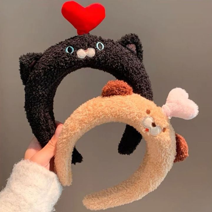 Lovely Cat Plush Animal Hairband Rabbit Pig Cartoon Headband Chicken Rotating Funny Hair Hoop Children