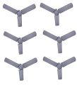 Pack of 06 Fan Cover Set - Ceiling Fan Blades & Motor Washable and Dust Proof Cover Grey. 