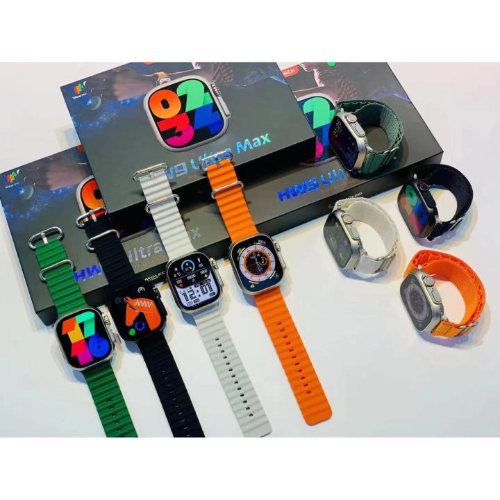 HW9 Ultra MAX Smart Watch Series 8  49mm Men Sport Watch   2.2" HD Screen Amoled 420x468   NFC Bluetooth Call Smart Watch