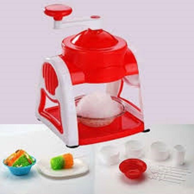 Portable Manual Ice Crusher Multi-function Hand Shaved Ice Machine Ice Chopper