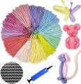 Long Balloon Animals kit Twisting Magic Balloons with air Pump. 