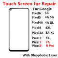 Outer Screen For Google Pixel 8 Pro 7 6 6A 5 4A 5G 4 XL 3A 3 Front Touch Panel LCD Display Out Glass Cover Repair Replace Parts. 